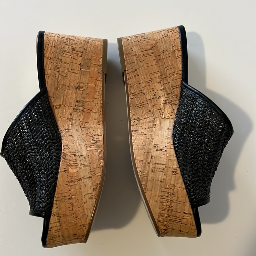 Charles Style Raffia Wedge Sandal - Picture 3 of 6